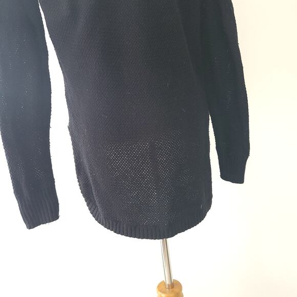 Madewell Chronicle Texture Pullover Sweater Colorblock Textured Black Small - Picture 8 of 11